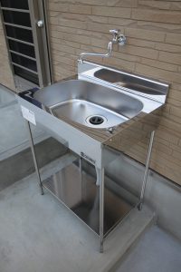 ステンレス外部シンク【施工事例】
